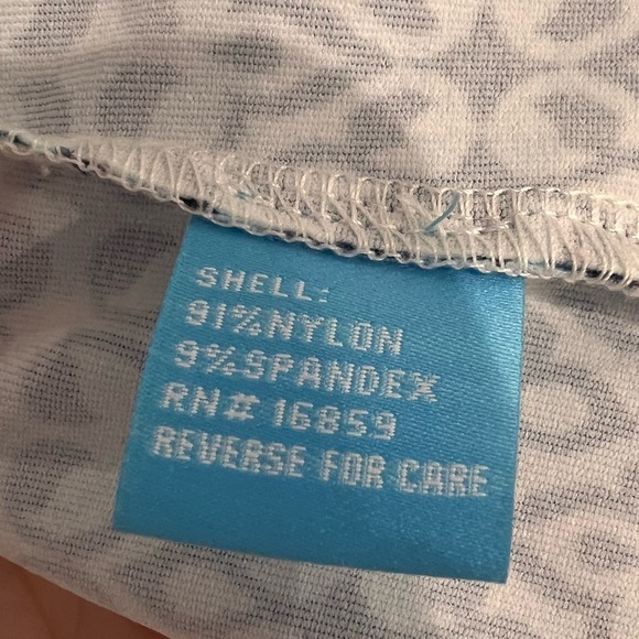 J. McLaughlin True Wrap Dress Short Sleeve Blue Geometric Print Collar Tie, L - Picture 6 of 11